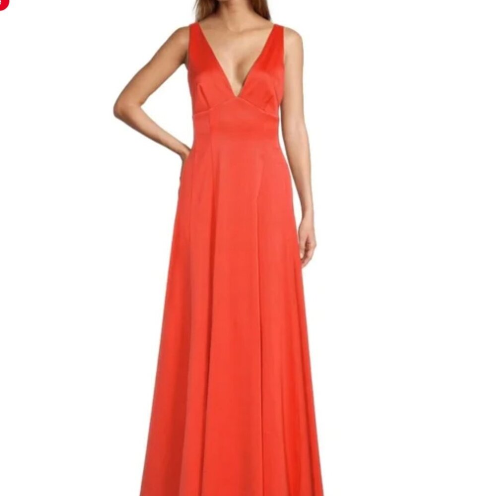 NWT Antonio Melani Davina V-Neck A-Line Gown Size 4